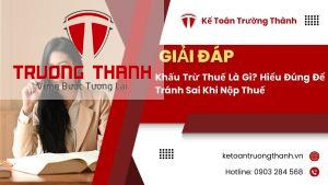 Khấu Trừ Thuế Là Gì? Hiểu Đúng Để Tránh Sai Khi Nộp Thuế