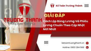 Cách Lập Bảng Lương Và Phiếu Lương Chuẩn Theo Cập Nhật Mới Nhất