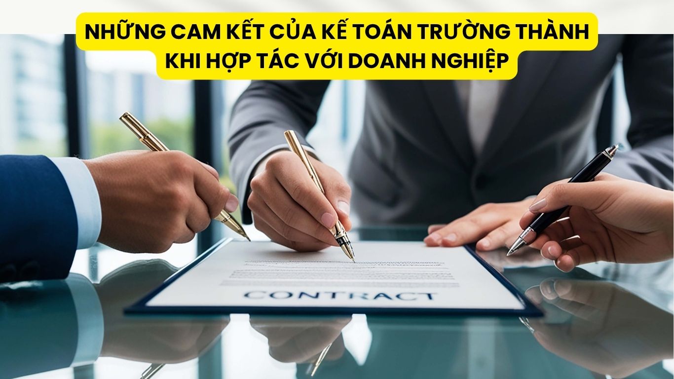 Những Cam Kết Của Kế Toán Trường Thành Khi Hợp Tác Với Doanh Nghiệp