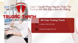 Cách Thuyết Phục Người Thân Tin Tưởng Khi Bắt Đầu Làm Ăn Riêng