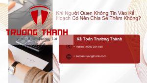 Khi Người Quen Không Tin Vào Kế Hoạch Có Nên Chia Sẻ Thêm Không?