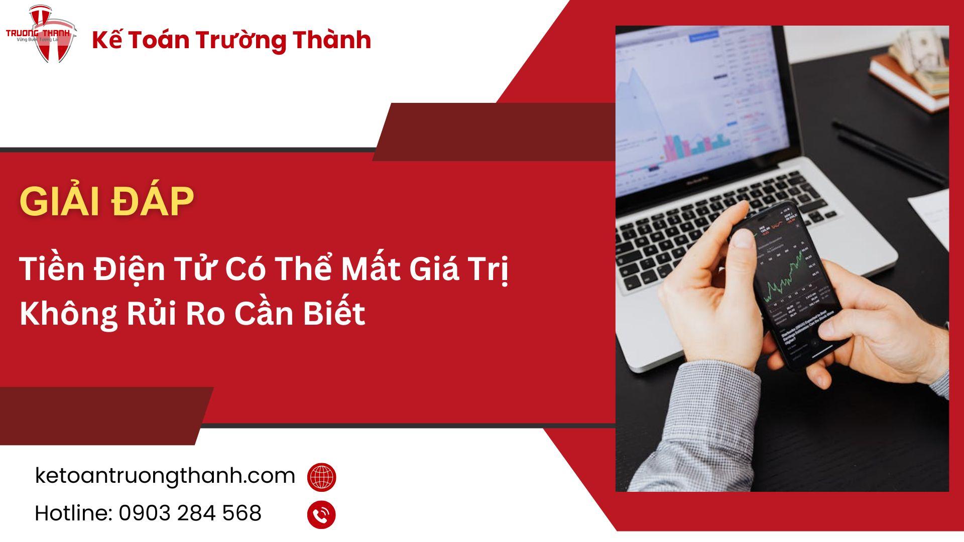 Tiền Điện Tử Có Thể Mất Giá Trị Không Rủi Ro Cần Biết