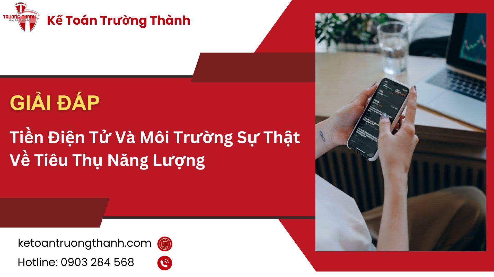 Tiền Điện Tử Và Môi Trường Sự Thật Về Tiêu Thụ Năng Lượng