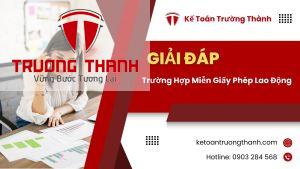 Trường Hợp Miễn Giấy Phép Lao Động