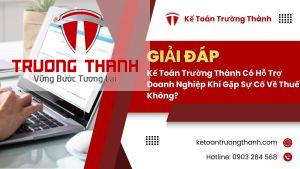 Kế Toán Trường Thành Có Hỗ Trợ Doanh Nghiệp Khi Gặp Sự Cố Về Thuế Không?
