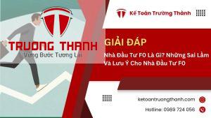 Nhà Đầu Tư F0 Là Gì? Những Sai Lầm Và Lưu Ý Cho Nhà Đầu Tư F0