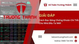 Cách Đọc Bảng Chứng Khoán Chi Tiết Cho Nhà Đầu Tư Mới