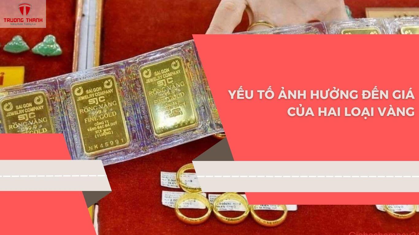 Vàng Trang Sức Và Vàng Miếng Khác Nhau Ở Điểm Nào?