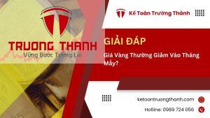 Giá Vàng Thường Giảm Vào Tháng Mấy?