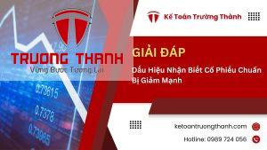 Dấu Hiệu Nhận Biết Cổ Phiếu Chuẩn Bị Giảm Mạnh