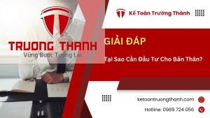 Tại Sao Cần Đầu Tư Cho Bản Thân?