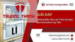 Những Điều Cần Lưu Ý Khi Cho Bạn Bè Và Gia Đình Vay Tiền