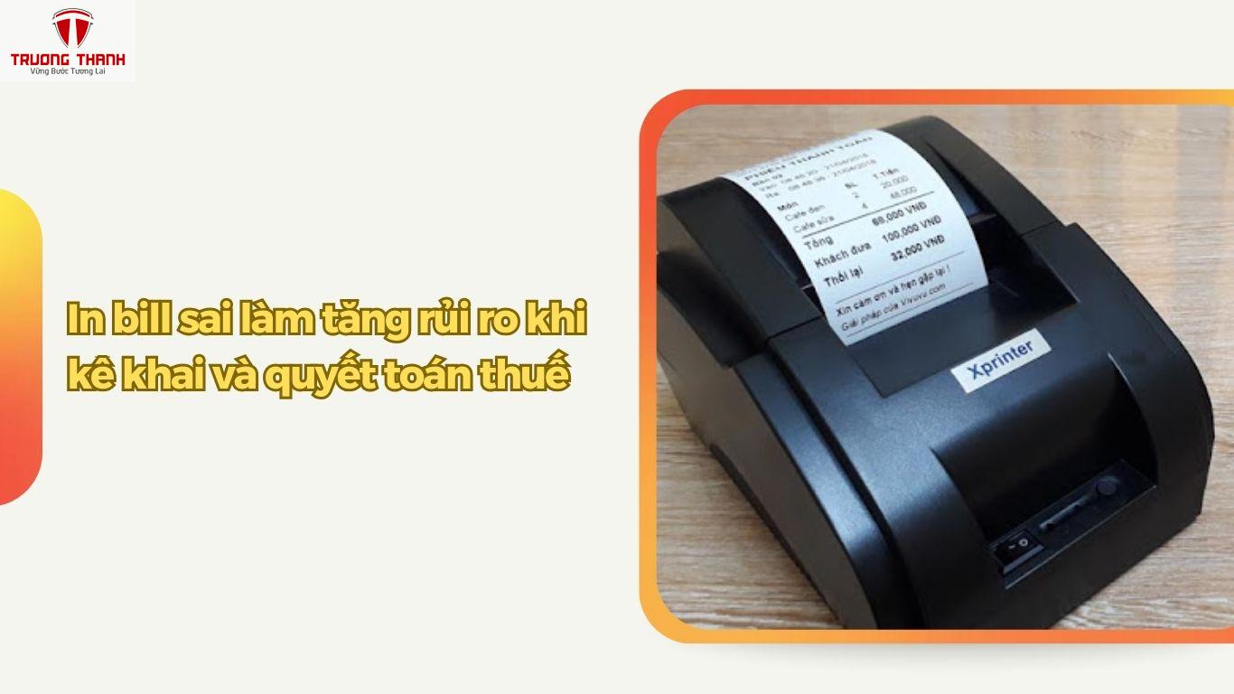 In Bill Sai Có Ảnh Hưởng Gì Đến Doanh Thu Và Thuế?