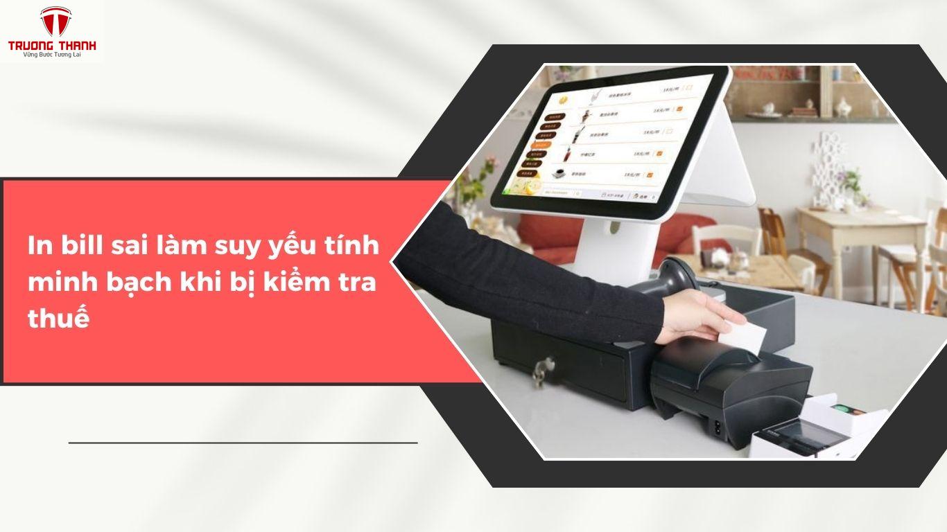 In Bill Sai Có Ảnh Hưởng Gì Đến Doanh Thu Và Thuế?