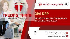 Dữ Liệu Từ Máy Tính Tiền Có Dùng Để Làm Báo Cáo Không?