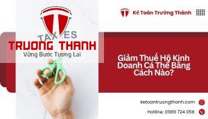 Giảm Thuế Hộ Kinh Doanh Cá Thể Bằng Cách Nào?