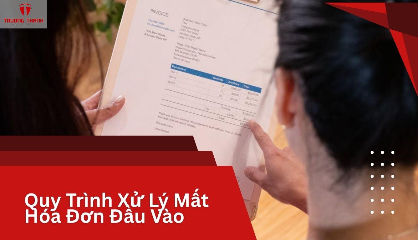 Mất Hóa Đơn Đầu Vào Xử Lý Thế Nào?