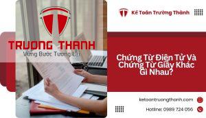 Chứng Từ Điện Tử Và Chứng Từ Giấy Khác Gì Nhau?