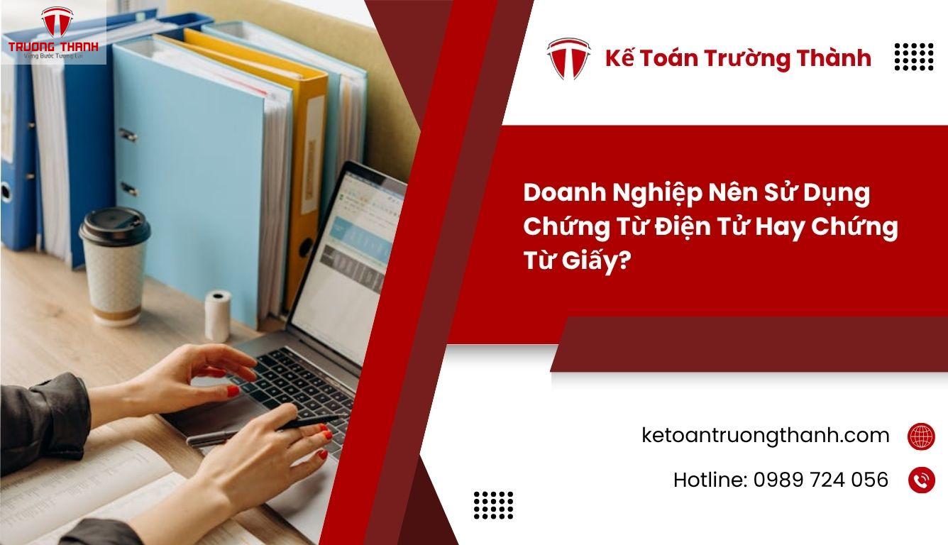 Chứng Từ Điện Tử Và Chứng Từ Giấy Khác Gì Nhau?