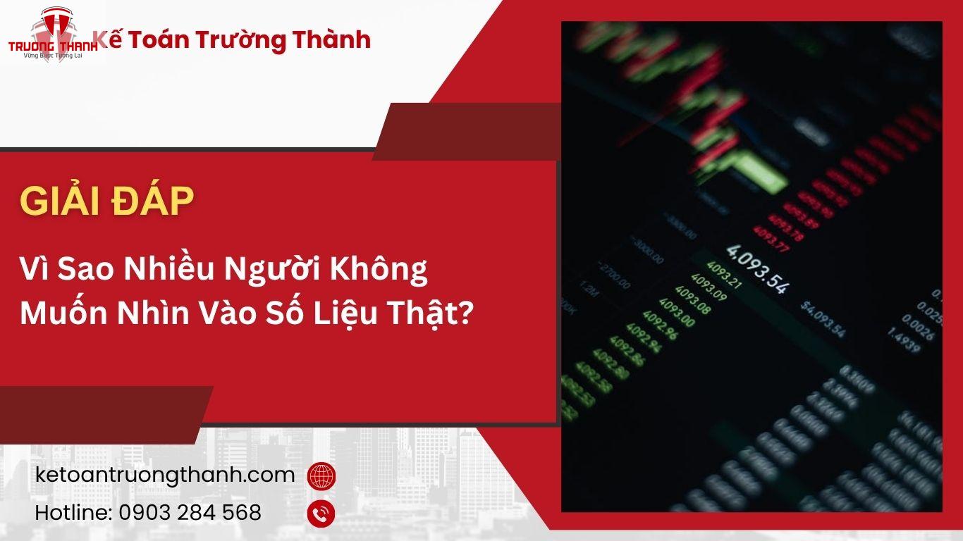 Vì Sao Nhiều Người Không Muốn Nhìn Vào Số Liệu Thật?